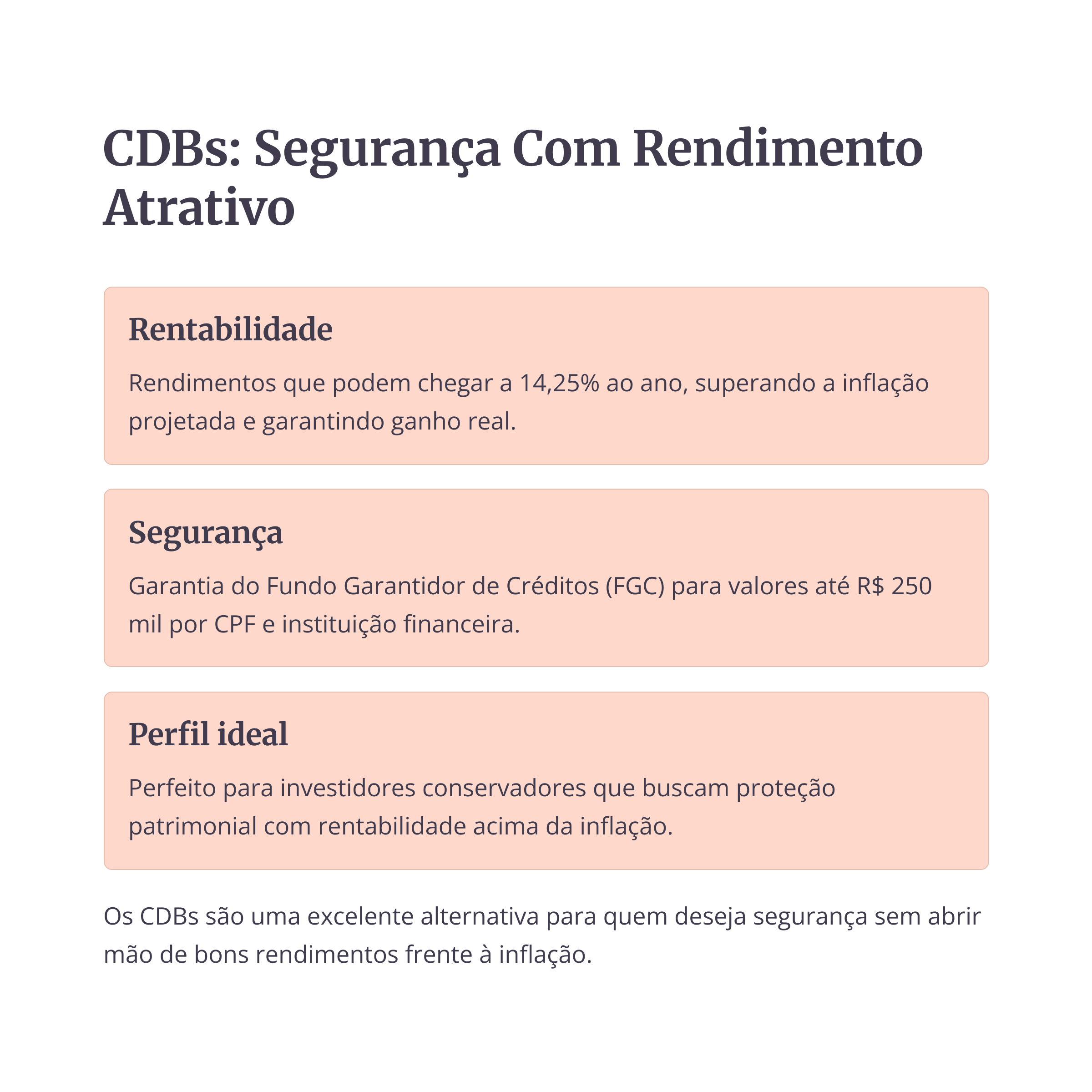 CDBs: Segurança com rendimento atrativo