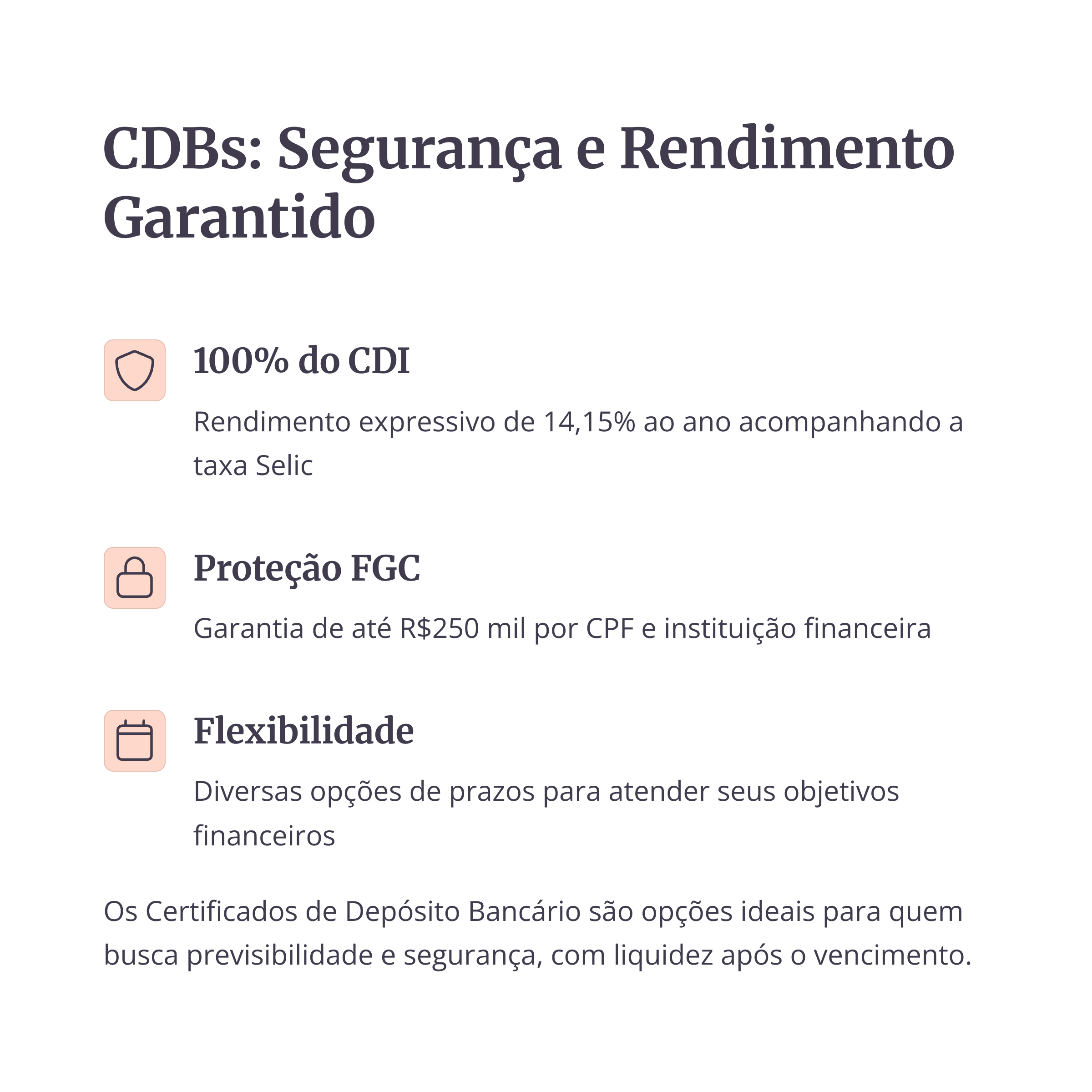 Características do CDB: rendimento e proteção