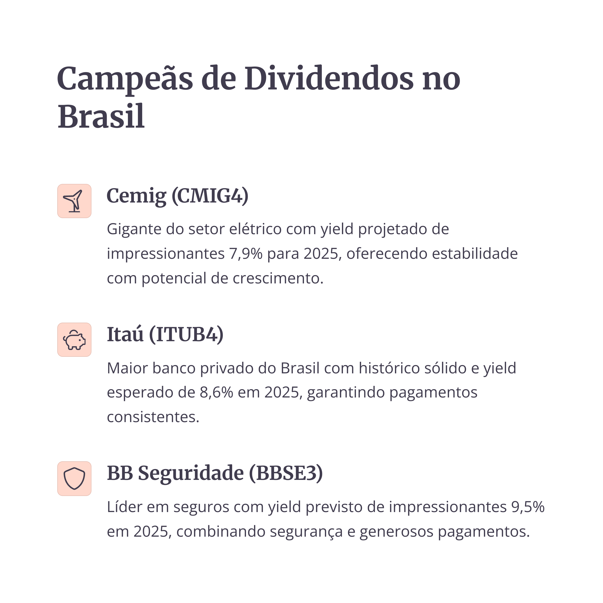 Empresas brasileiras com destaque em pagamento de dividendos