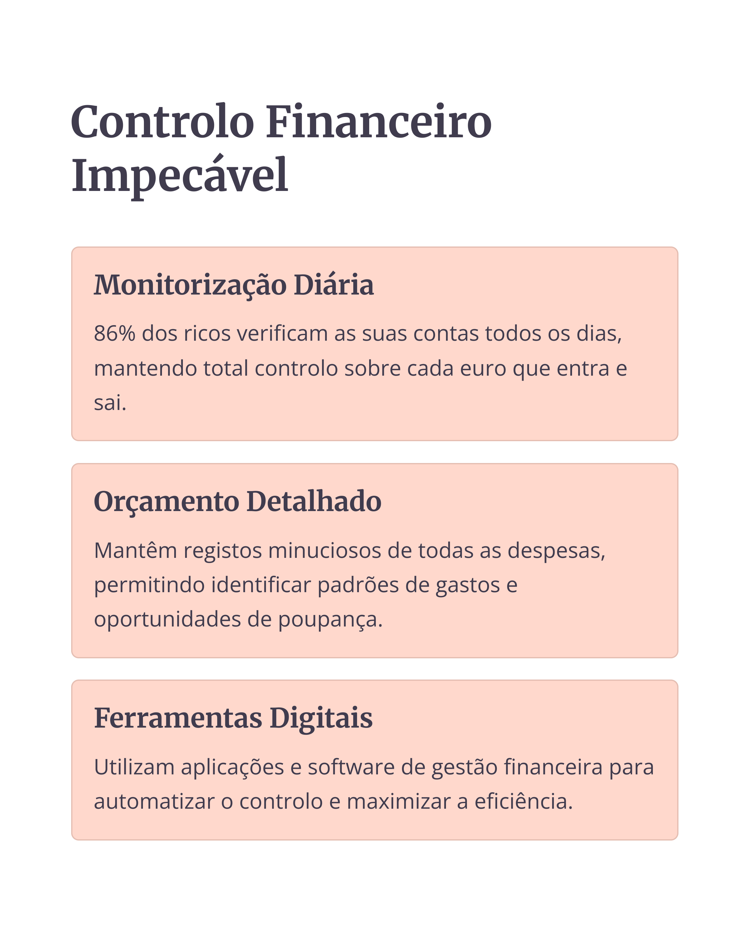 Controlo Financeiro Impecável