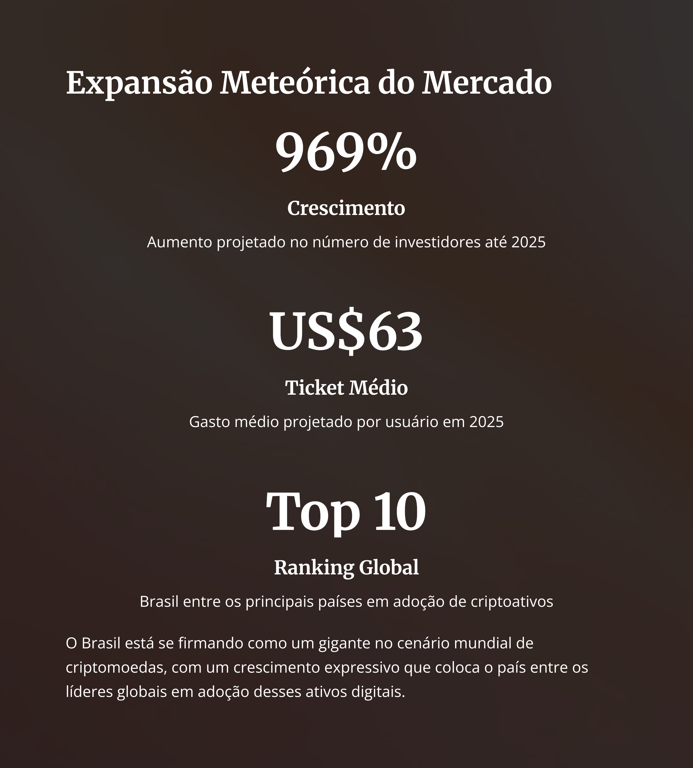 Expansão do mercado cripto