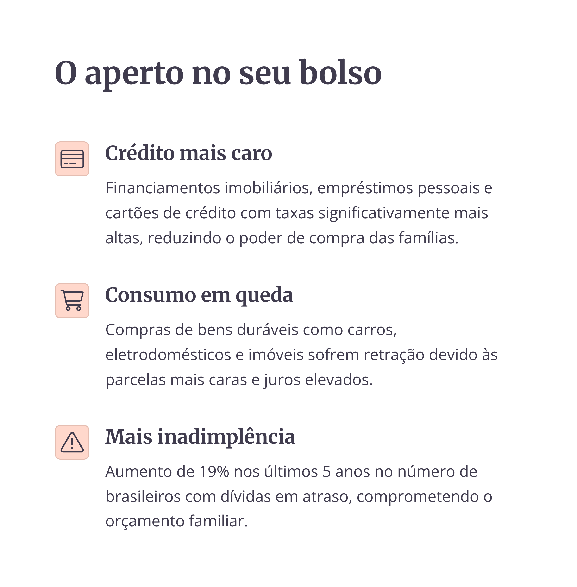 Infográfico: impacto no bolso do consumidor