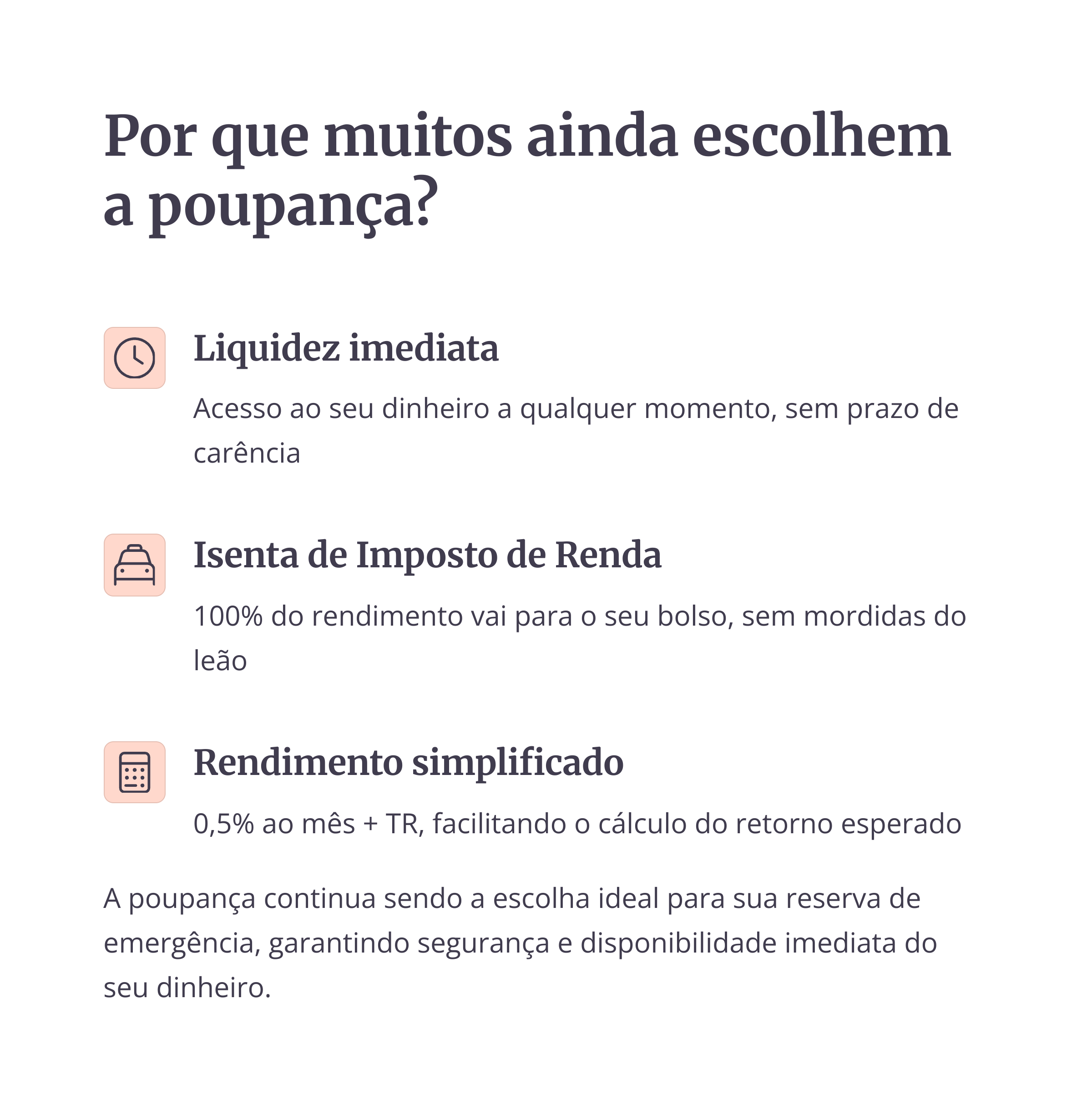 Motivos pelos quais as pessoas ainda escolhem a poupança
