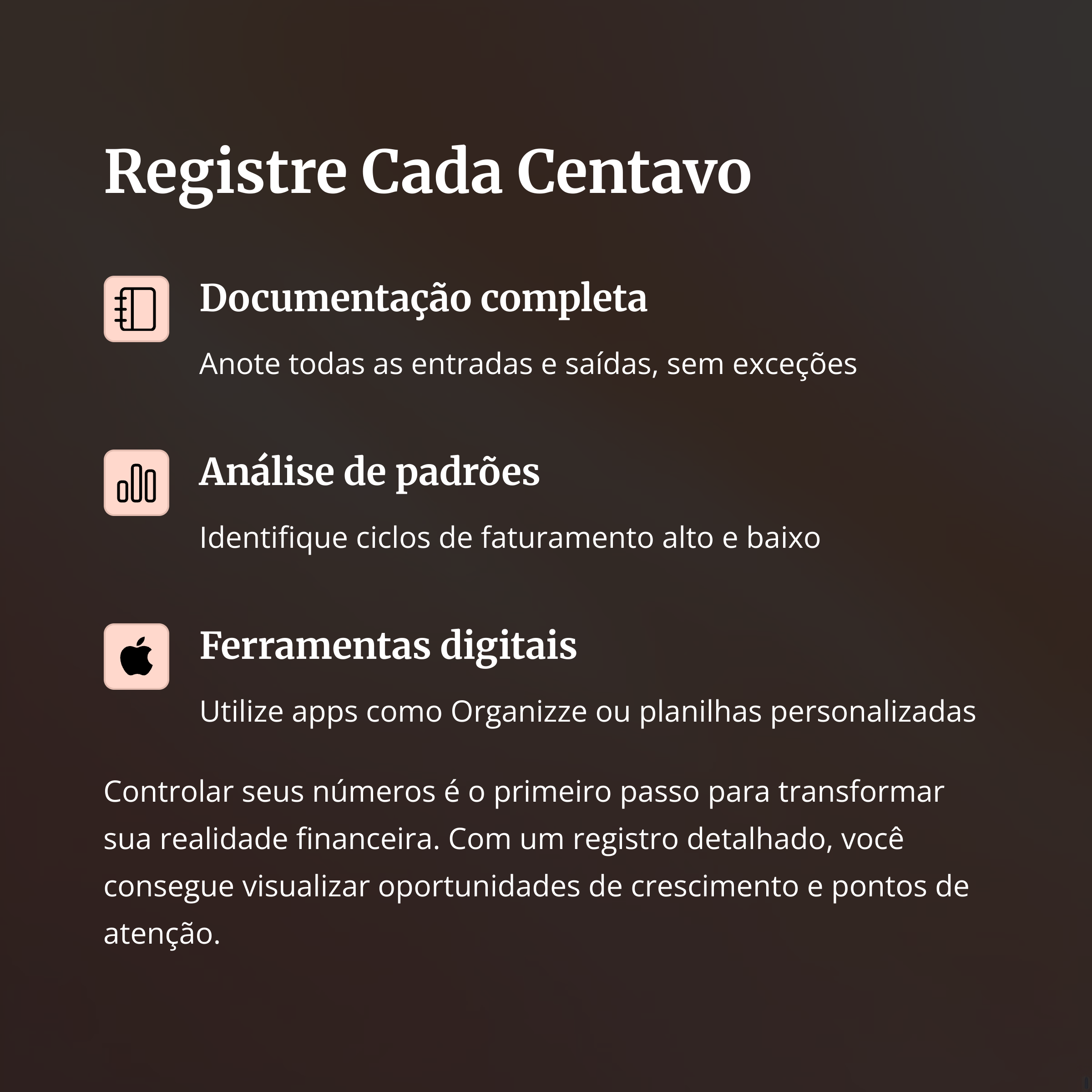 Dicas de registro financeiro para autônomos