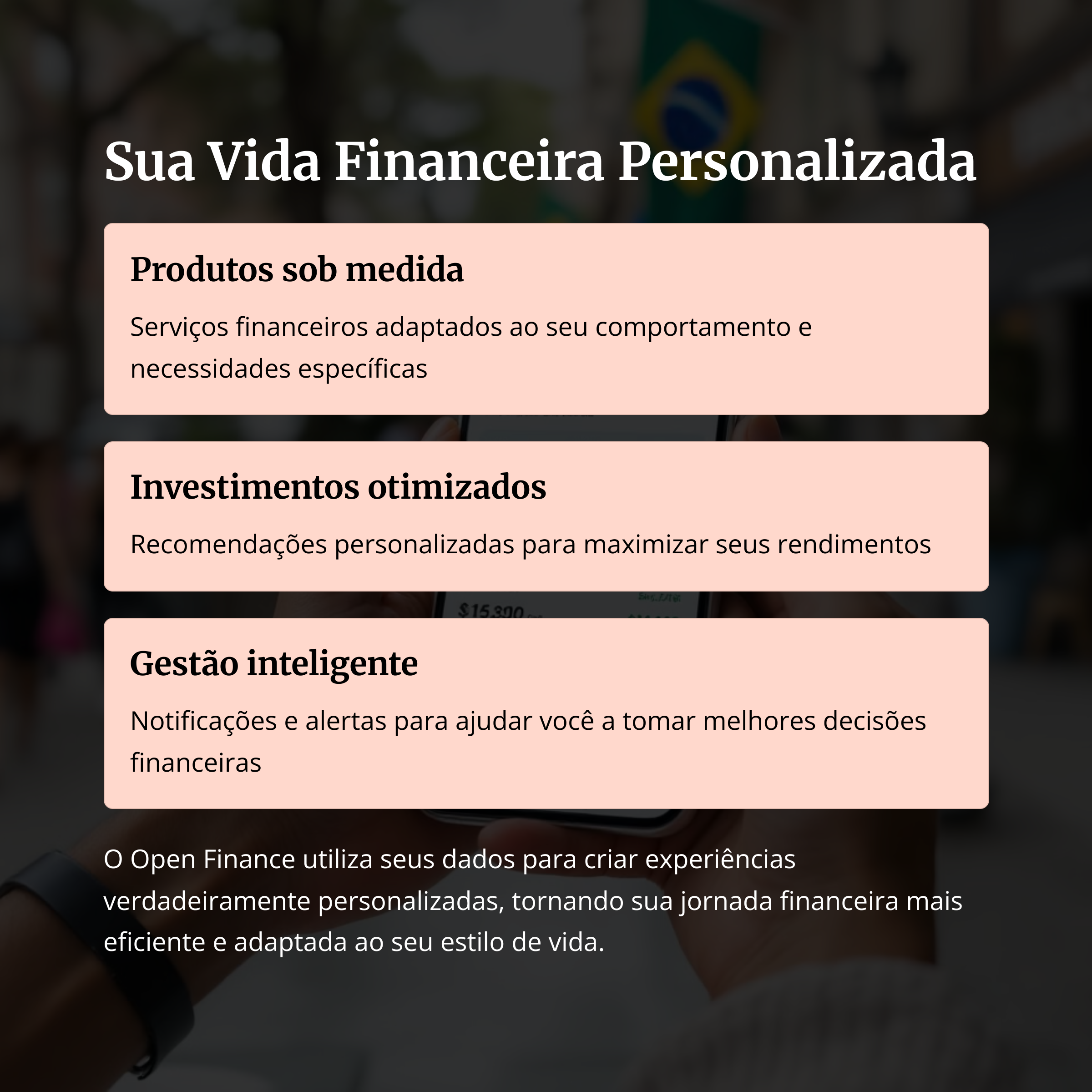 Serviços personalizados com Open Finance