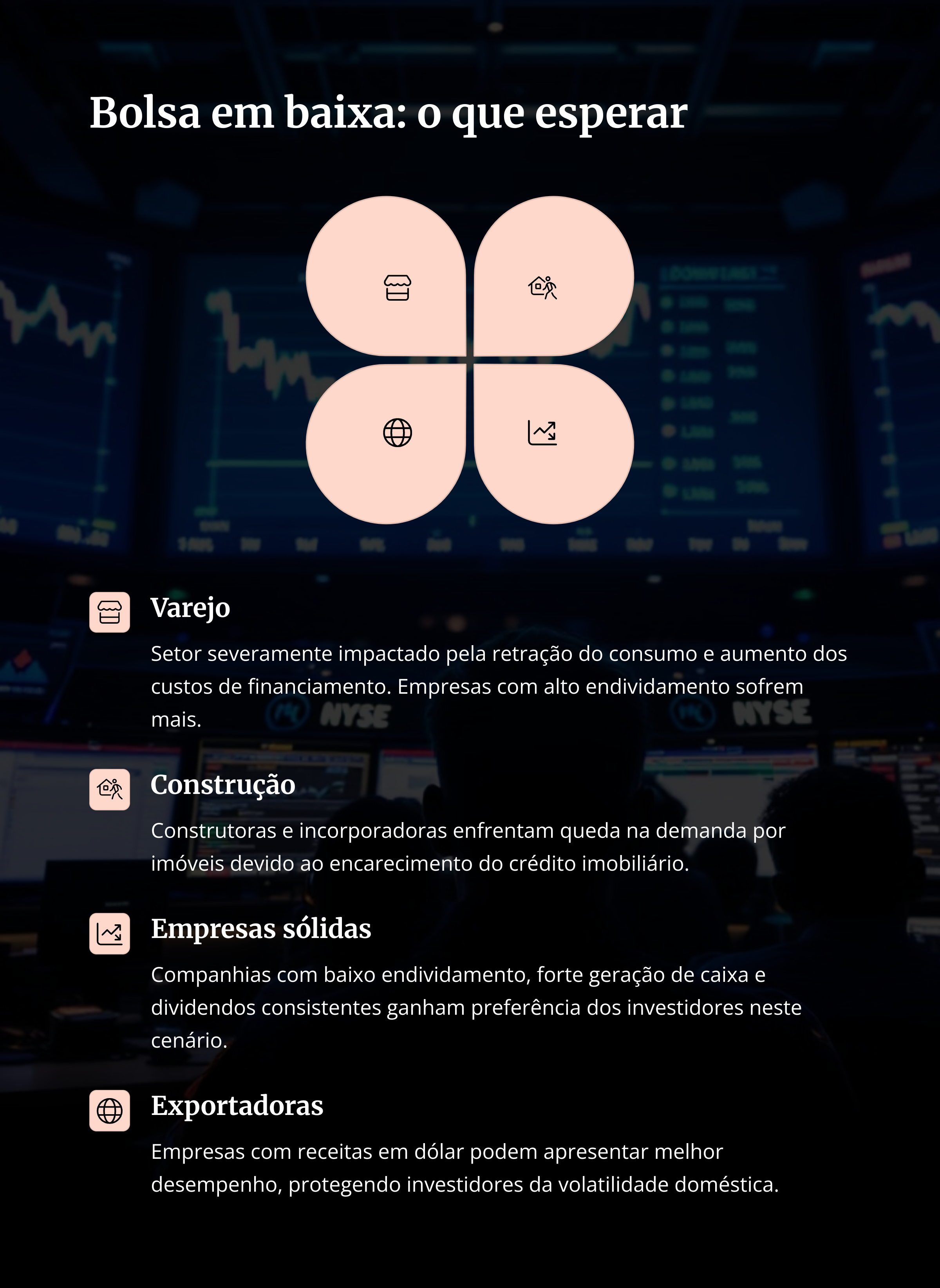 Setores impactados na bolsa em 2025