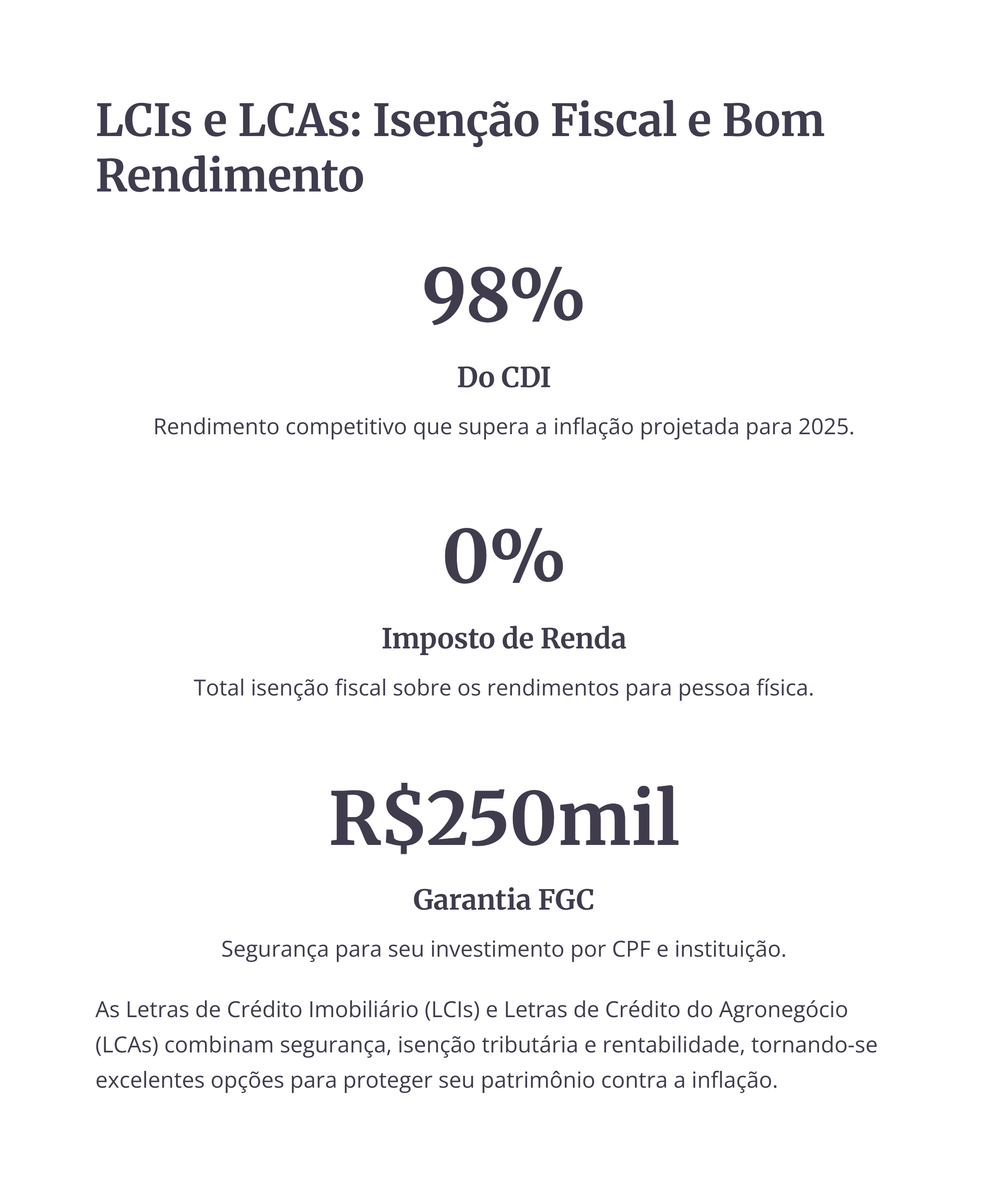 LCIs e LCAs: Isenção Fiscal e Bom Rendimento