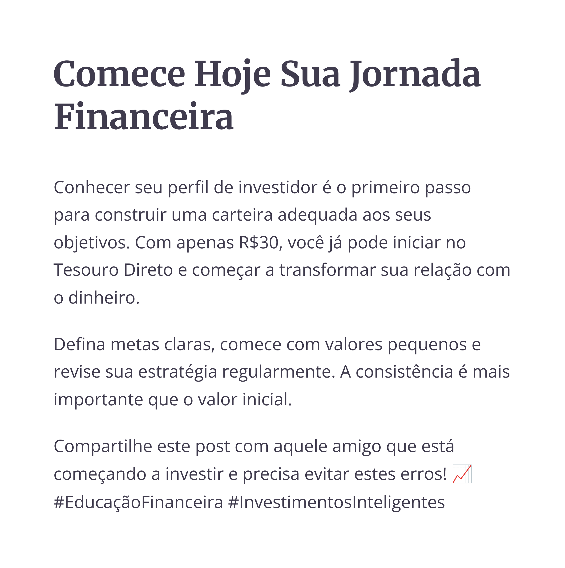 Investimentos ilustrativos