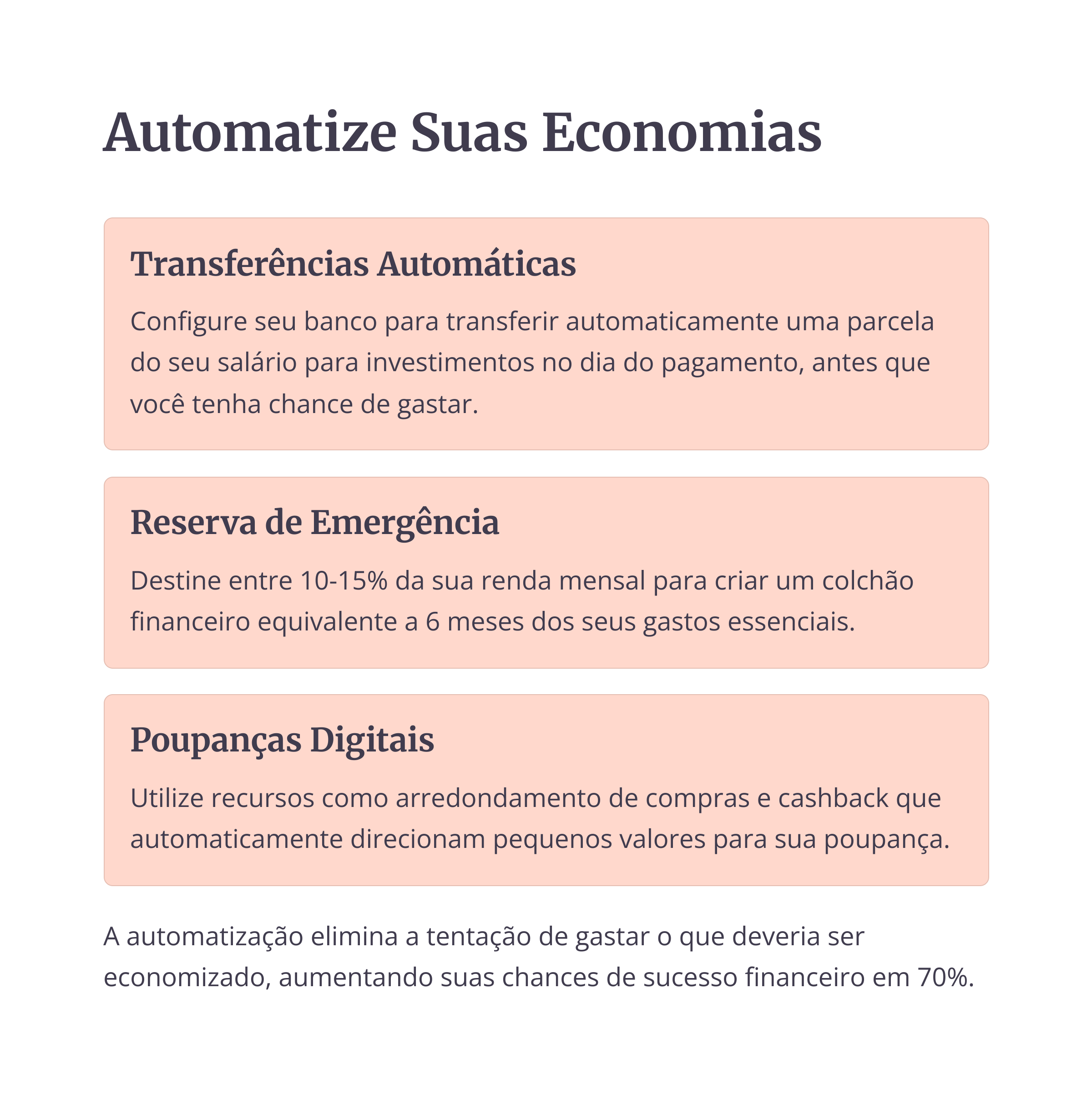 Automatize Suas Economias
