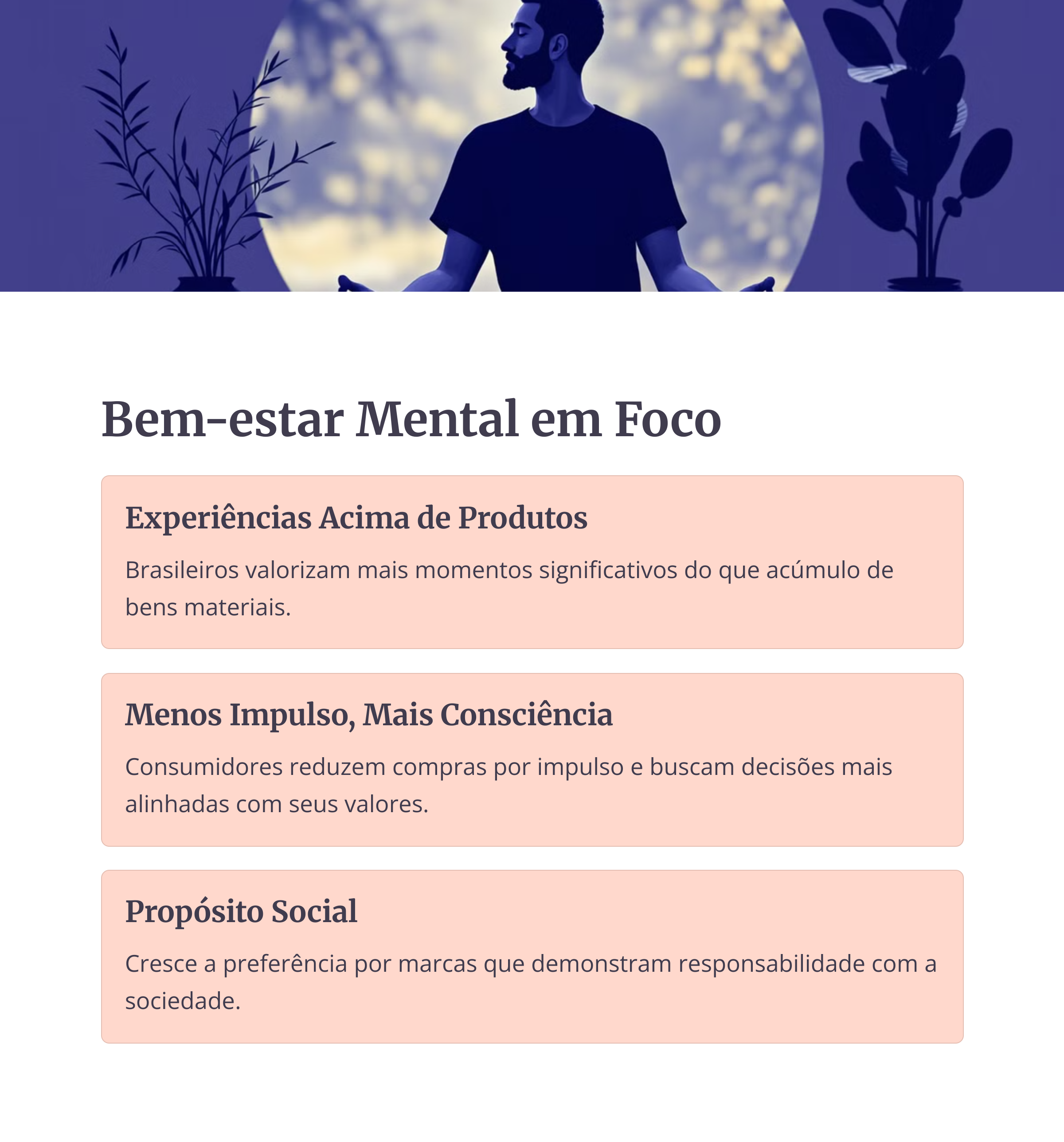 Homem meditando com fundo natural