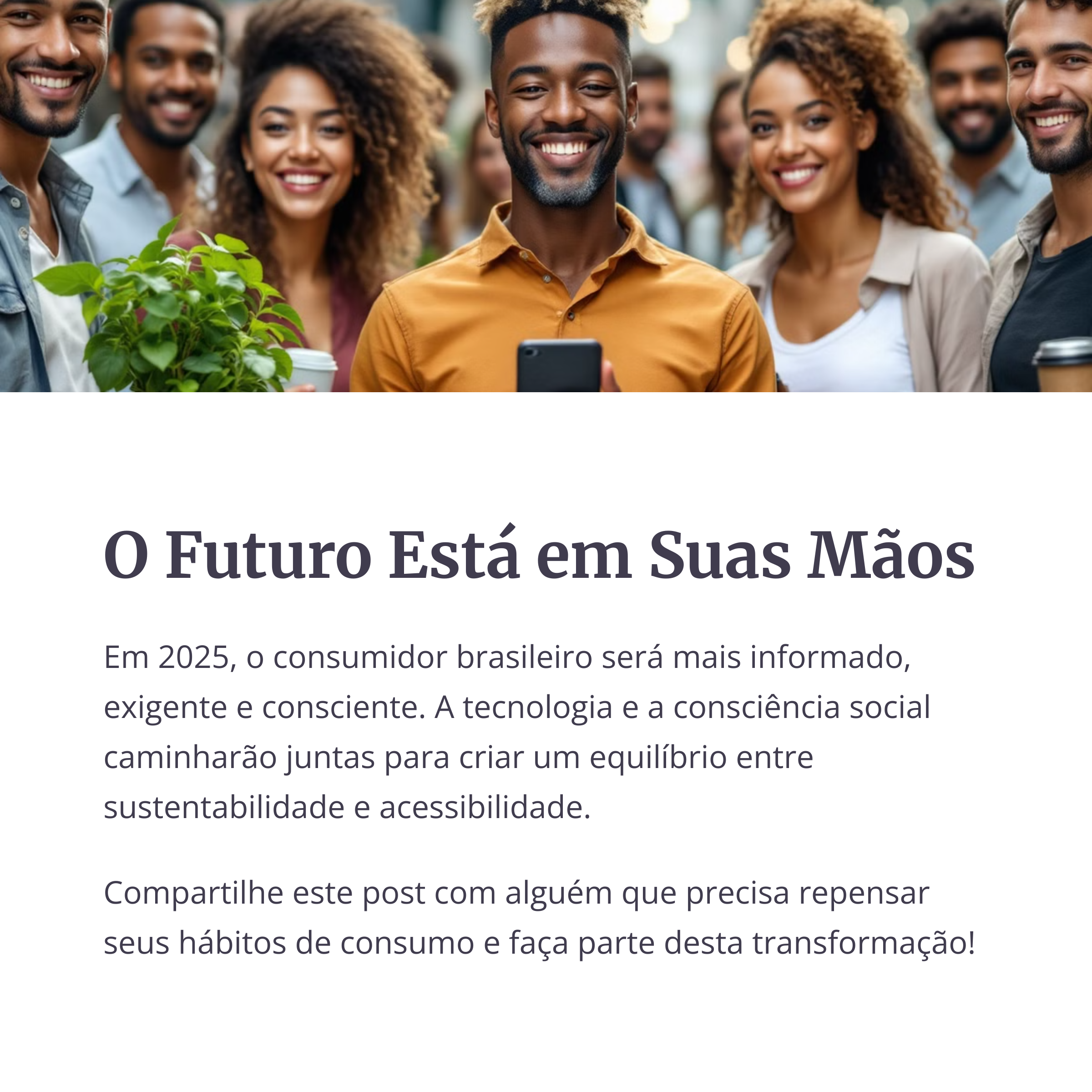 Grupo de jovens com expressão positiva e celular na mão
